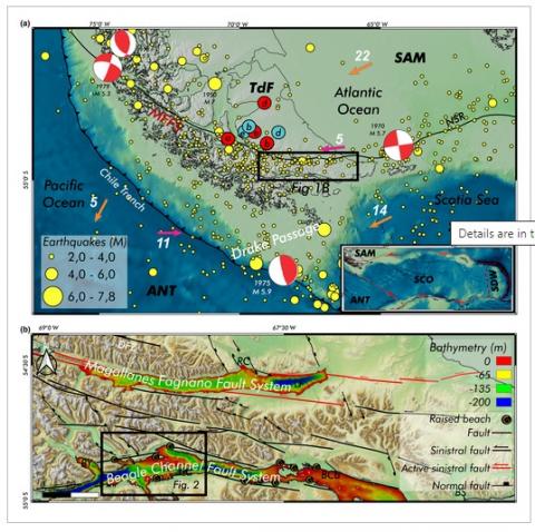 Pub-Bran-Active faulting in the Beagle Channel